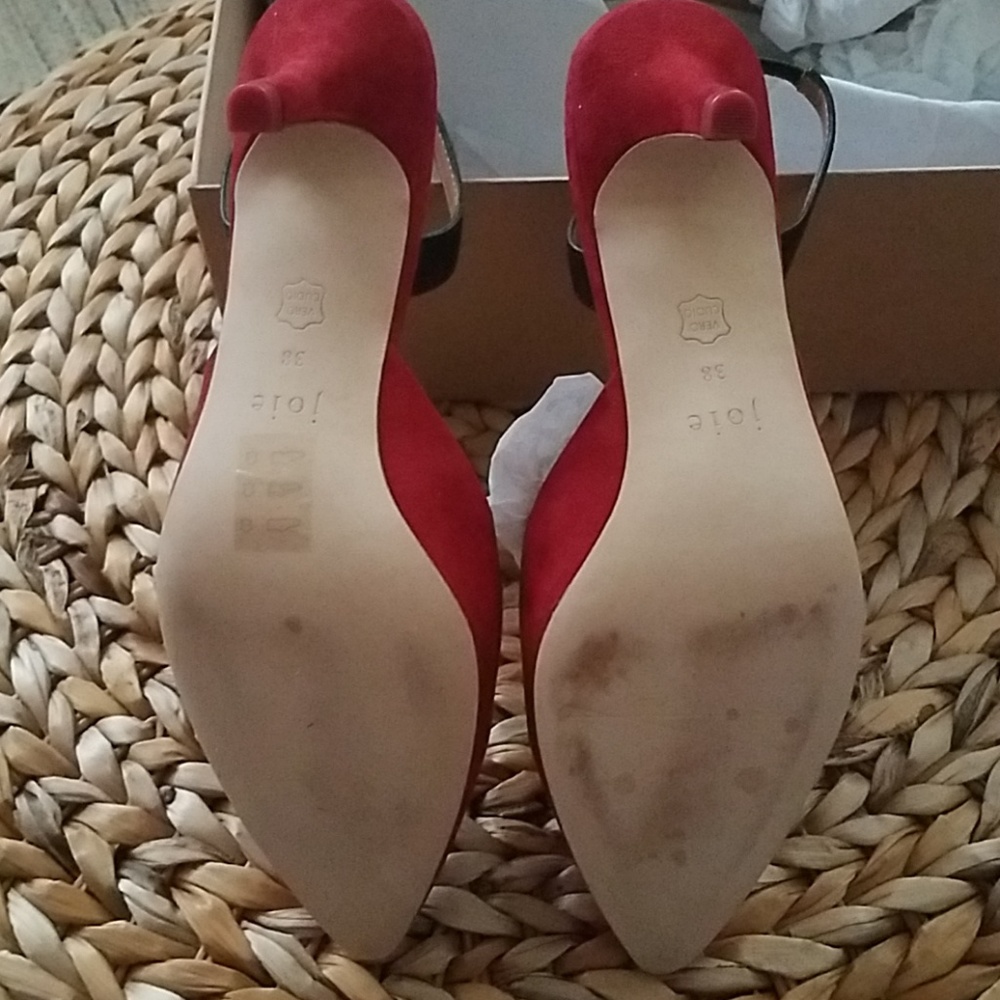 Joie red suede slingback. Purchased at full price - Picture 8 of 8